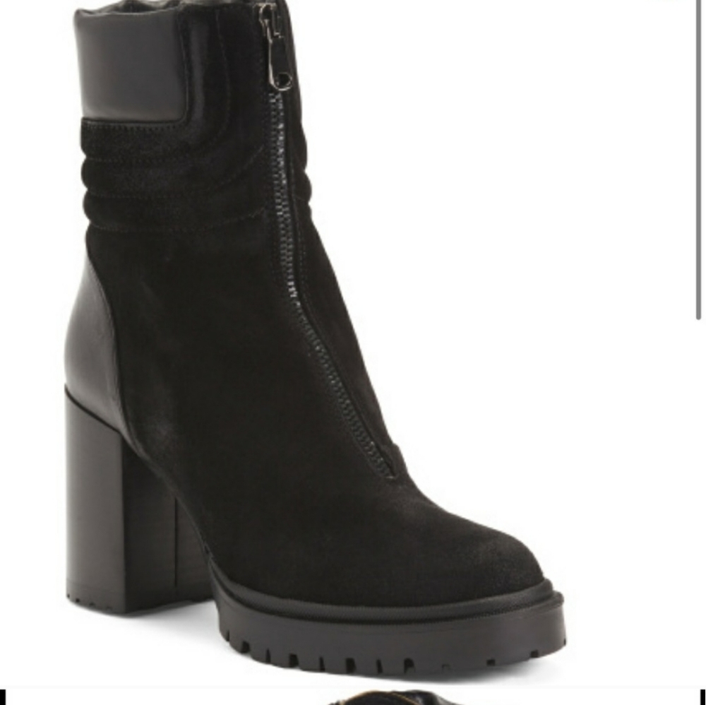 Emanuel Castro Made in Italy Front Zip HeelBooties